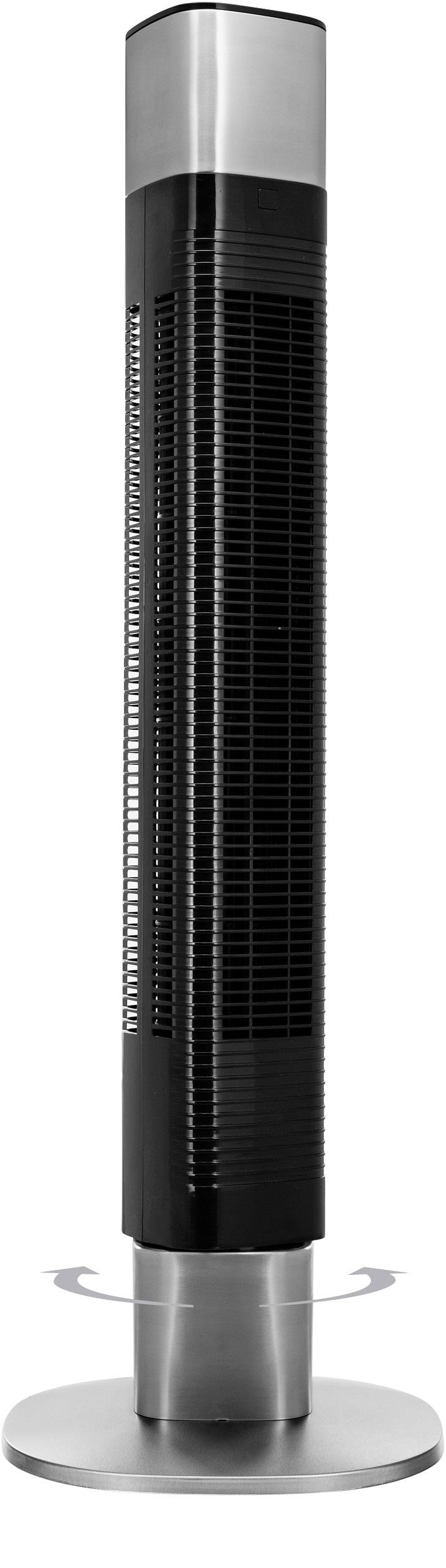 Princess Turmventilator 50 W (L x B x H) 14.7 x 29.5 x 103 cm Schwarz, Silber