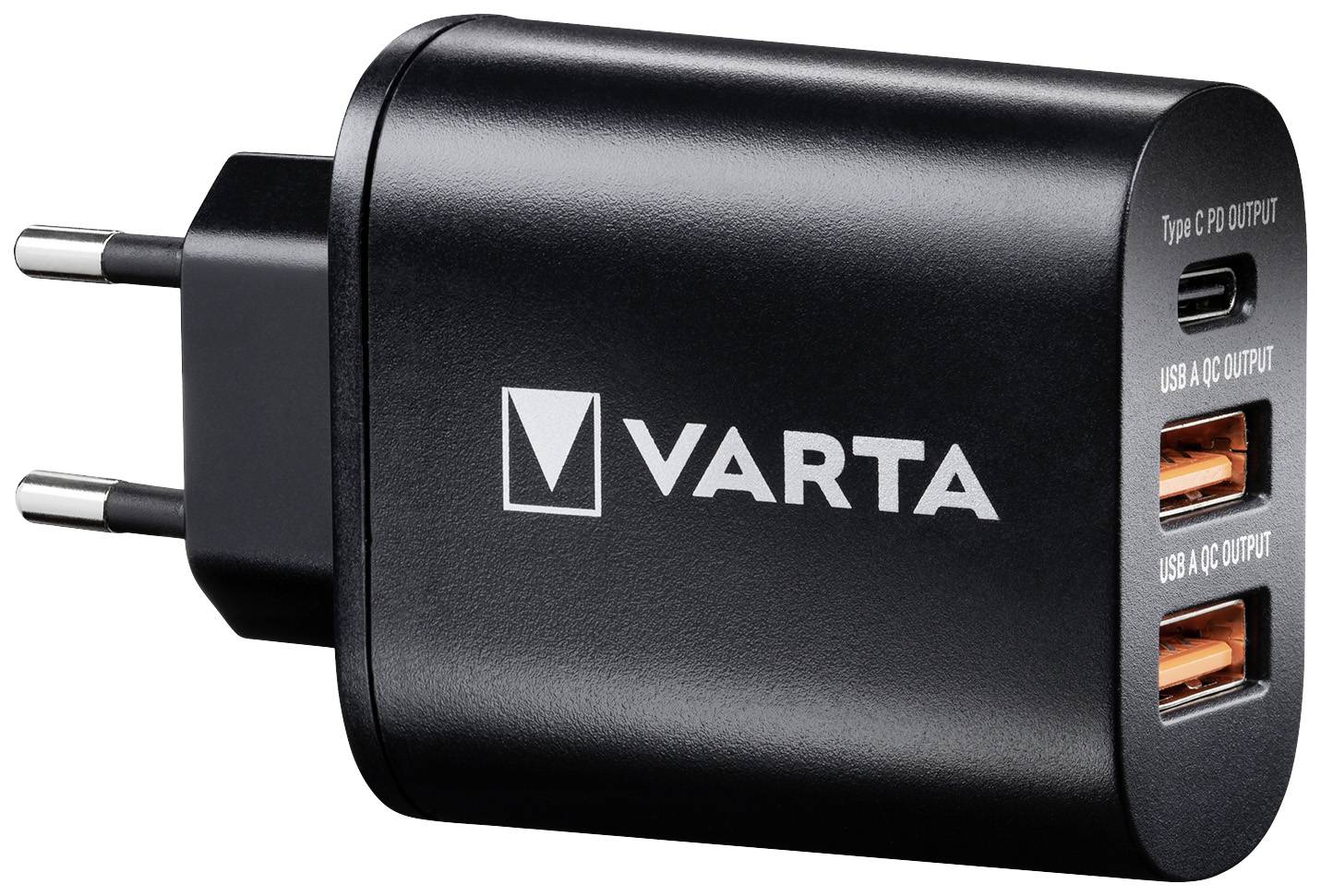 Varta Wall Charger USB Ladegerät 27 W USB, USB-C® Buchse Schwarz Steckdose