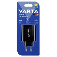 Varta Wall Charger USB Ladegerät 27 W USB, USB-C® Buchse Schwarz Steckdose Varta Wall Charger USB Ladegerät 27 W USB, USB-C® Buchse Schwarz Steckdose