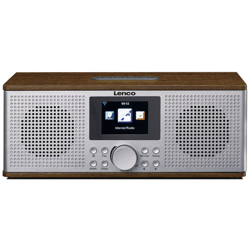 Lenco DIR-170 Internet Tischradio DAB+, UKW, Internet AUX, Bluetooth®, USB, Internetradio Walnuss