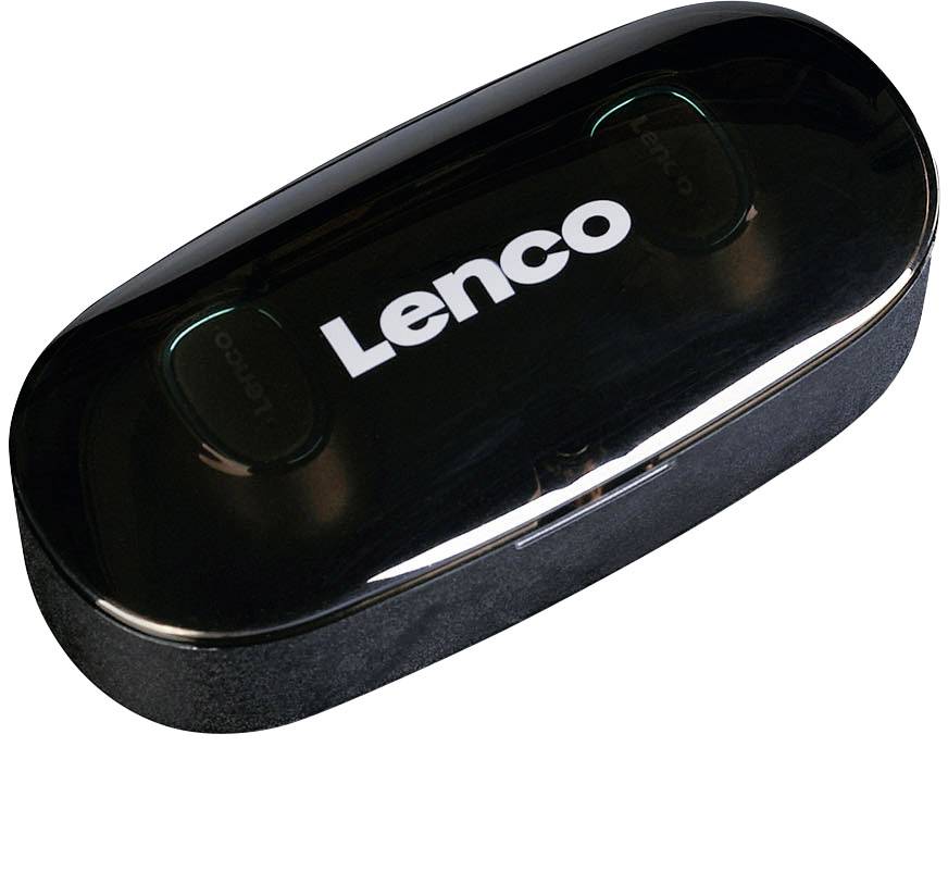 Lenco EPB-410BL In Ear Kopfhörer Bluetooth® Schwarz Headset, Schweißresistent, Wasserbeständig