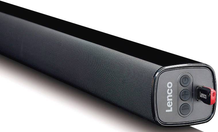 Lenco SB-080BK Soundbar Schwarz Bluetooth®, USB