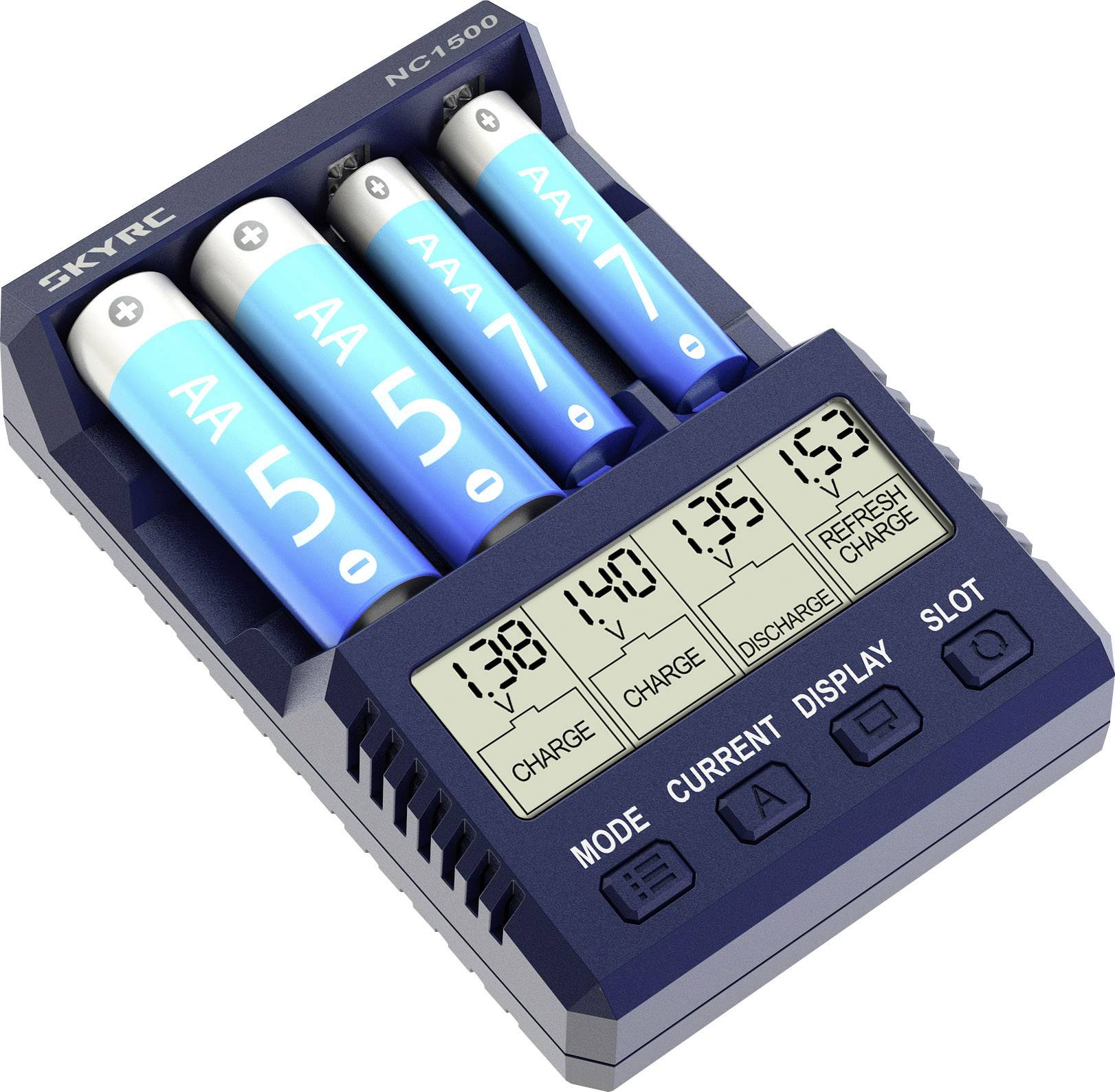 SKYRC NC 1500 Rundzellen-Ladegerät Mignon (AA), Micro (AAA)