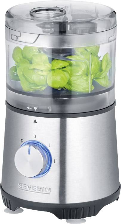 Severin KM 3865 Zerkleinerer 400 W Edelstahl (gebürstet), Schwarz