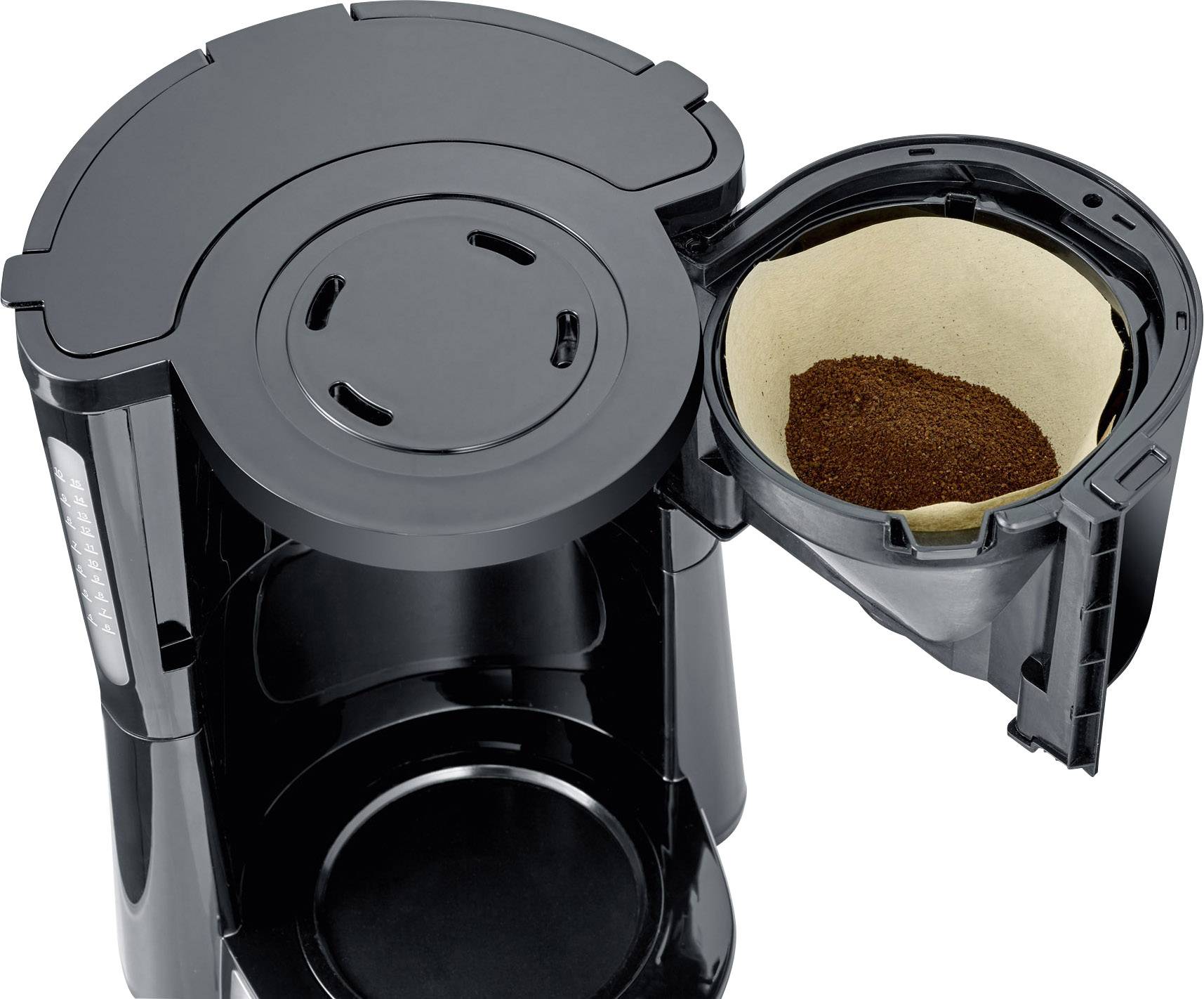 Severin KA 4815 Kaffeemaschine Schwarz Fassungsvermögen Tassen=10 Warmhaltefunktion