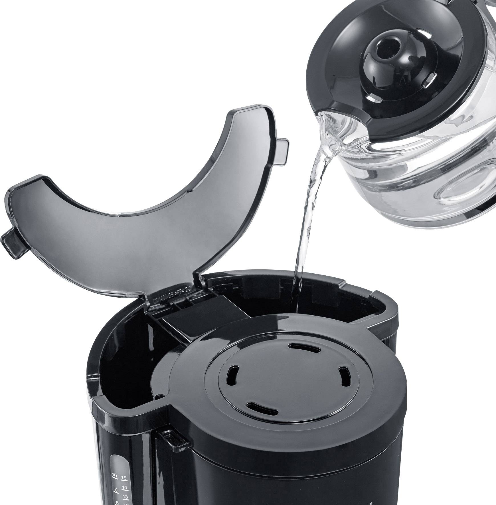 Severin KA 4815 Kaffeemaschine Schwarz Fassungsvermögen Tassen=10 Warmhaltefunktion