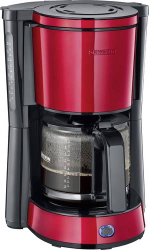 Severin KA 4817 Kaffeemaschine Rot (metallic), Schwarz Fassungsvermögen Tassen=10  - Onlineshop Voelkner