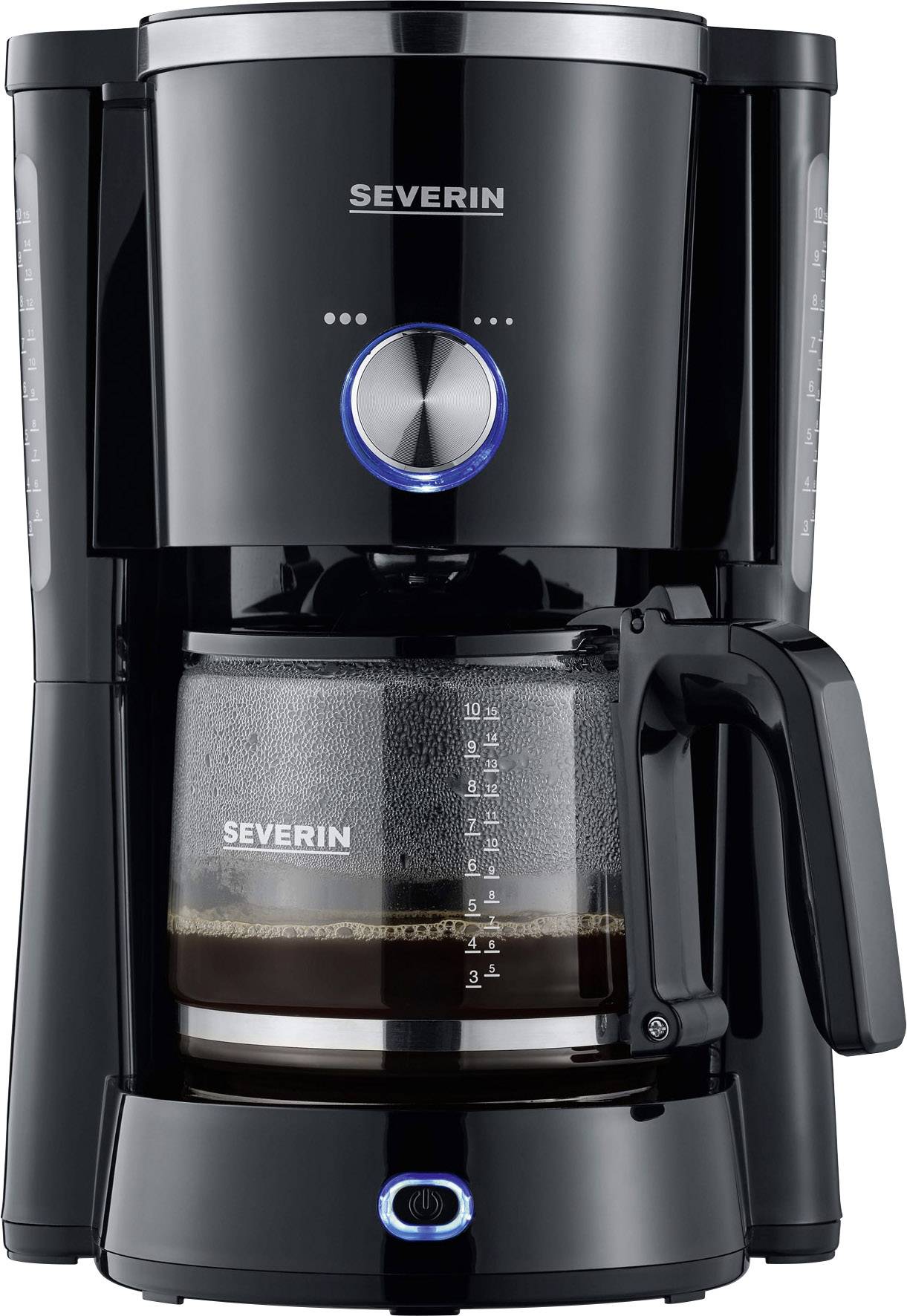 Severin KA 4820 TypeSwitch Kaffeemaschine Schwarz Fassungsvermögen Tassen=10