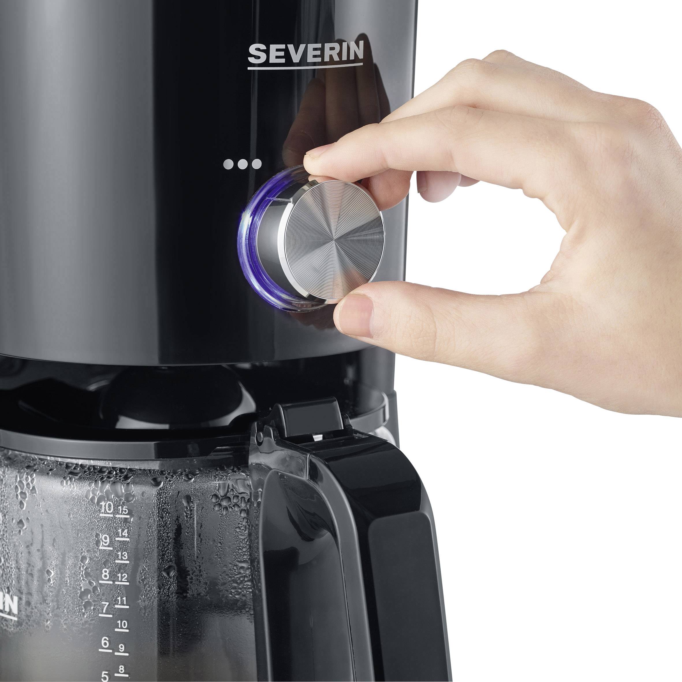 Severin KA 4820 TypeSwitch Kaffeemaschine Schwarz Fassungsvermögen Tassen=10