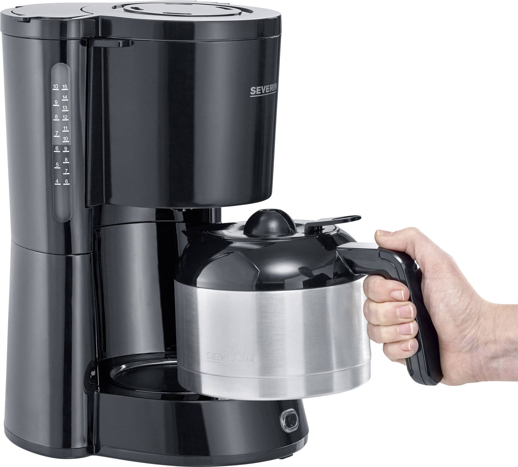 Severin KA 4835 Kaffeemaschine Schwarz Fassungsvermögen Tassen=8