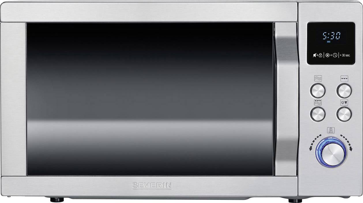 Severin MW 7751 Mikrowelle Silber 800W Grillfunktion