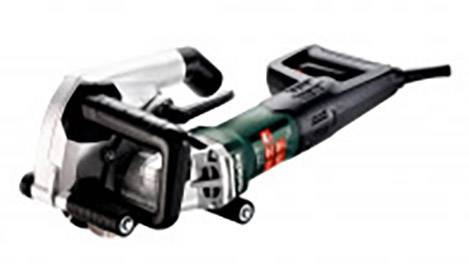 Elektrowerkzeug: Handkappsäge mit schwarzem Griff und grünem Gehäuse, hauptsächlich zur Stein- und Metallbearbeitung verwendet.