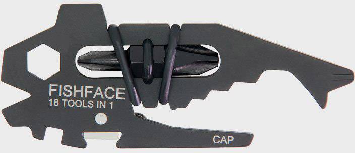 True Utility Fishface TU206 Multitool  Anzahl Funktionen 18 Schwarz