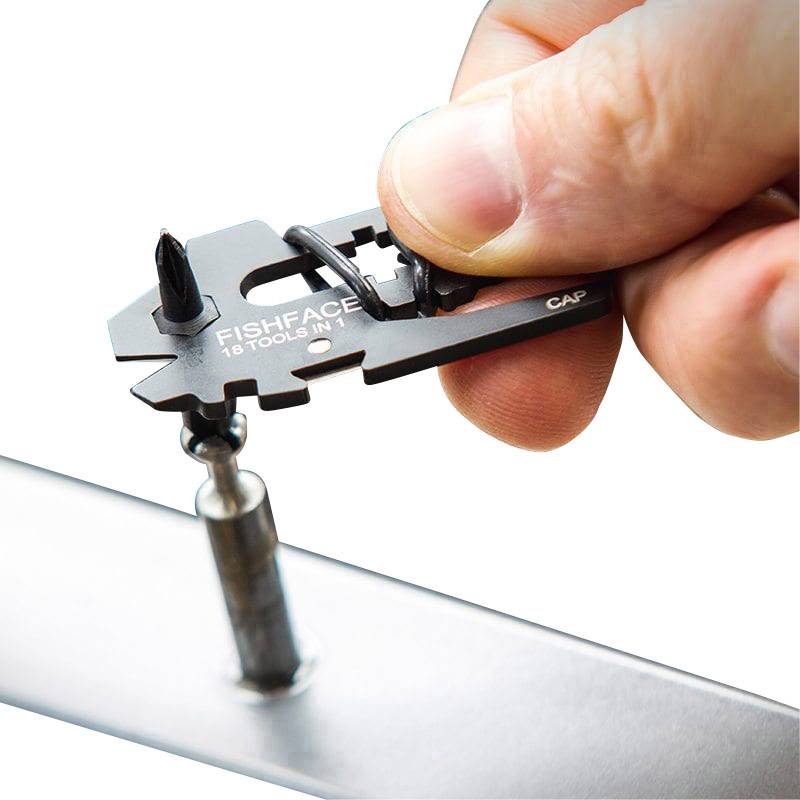 True Utility Fishface TU206 Multitool  Anzahl Funktionen 18 Schwarz