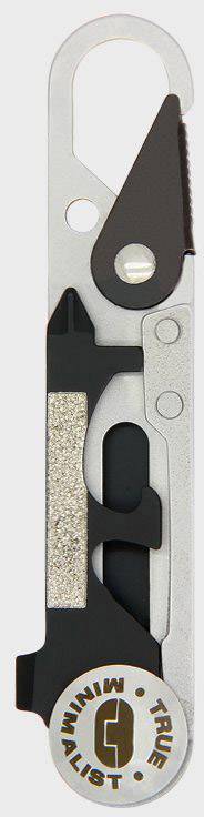 True Utility Minimalist TU208 Multitool Anzahl Funktionen 7 Edelstahl, Schwarz