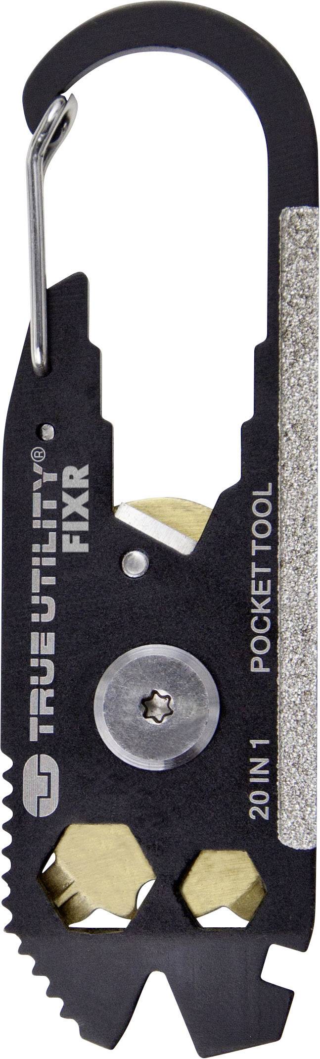 True Utility FIXR TU200B Multitool Anzahl Funktionen 18 Schwarz, Gold