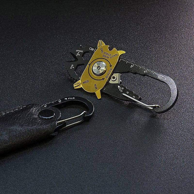 True Utility FIXR TU200B Multitool Anzahl Funktionen 18 Schwarz, Gold