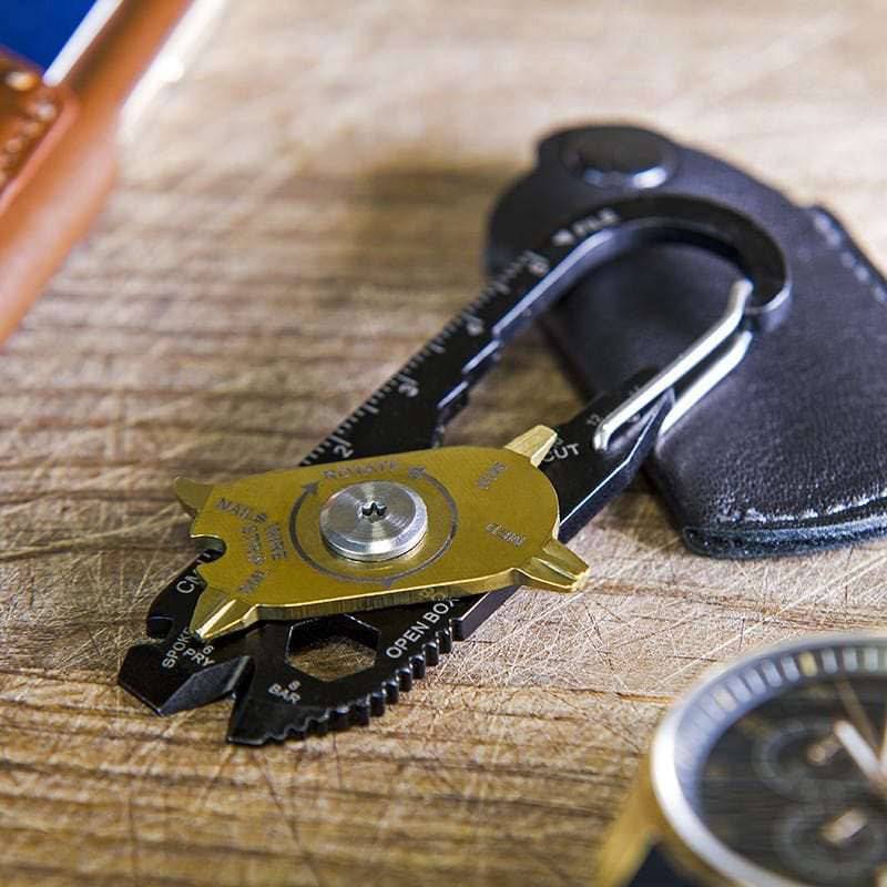 True Utility FIXR TU200B Multitool Anzahl Funktionen 18 Schwarz, Gold