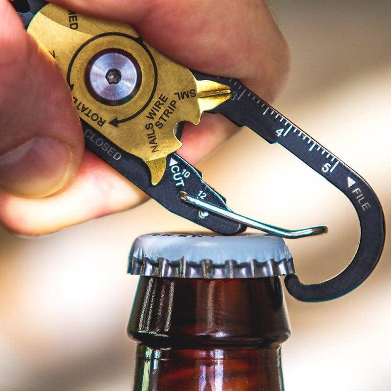 True Utility FIXR TU200B Multitool Anzahl Funktionen 18 Schwarz, Gold