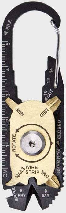 True Utility FIXR TU200B Multitool Anzahl Funktionen 18 Schwarz, Gold