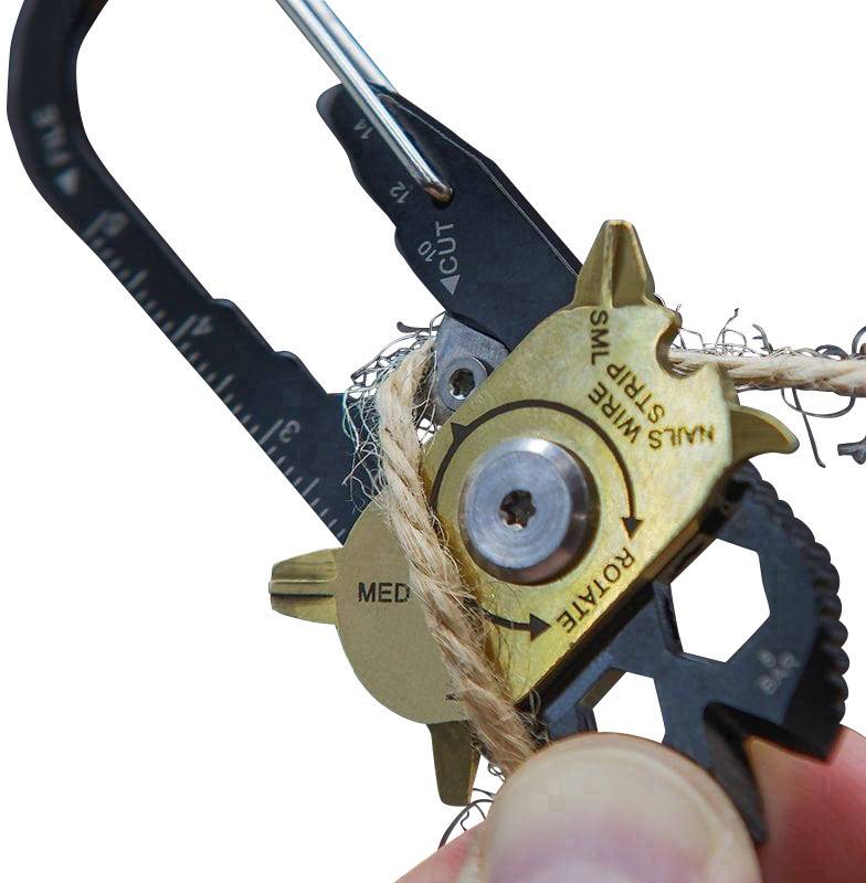 True Utility FIXR TU200B Multitool Anzahl Funktionen 18 Schwarz, Gold