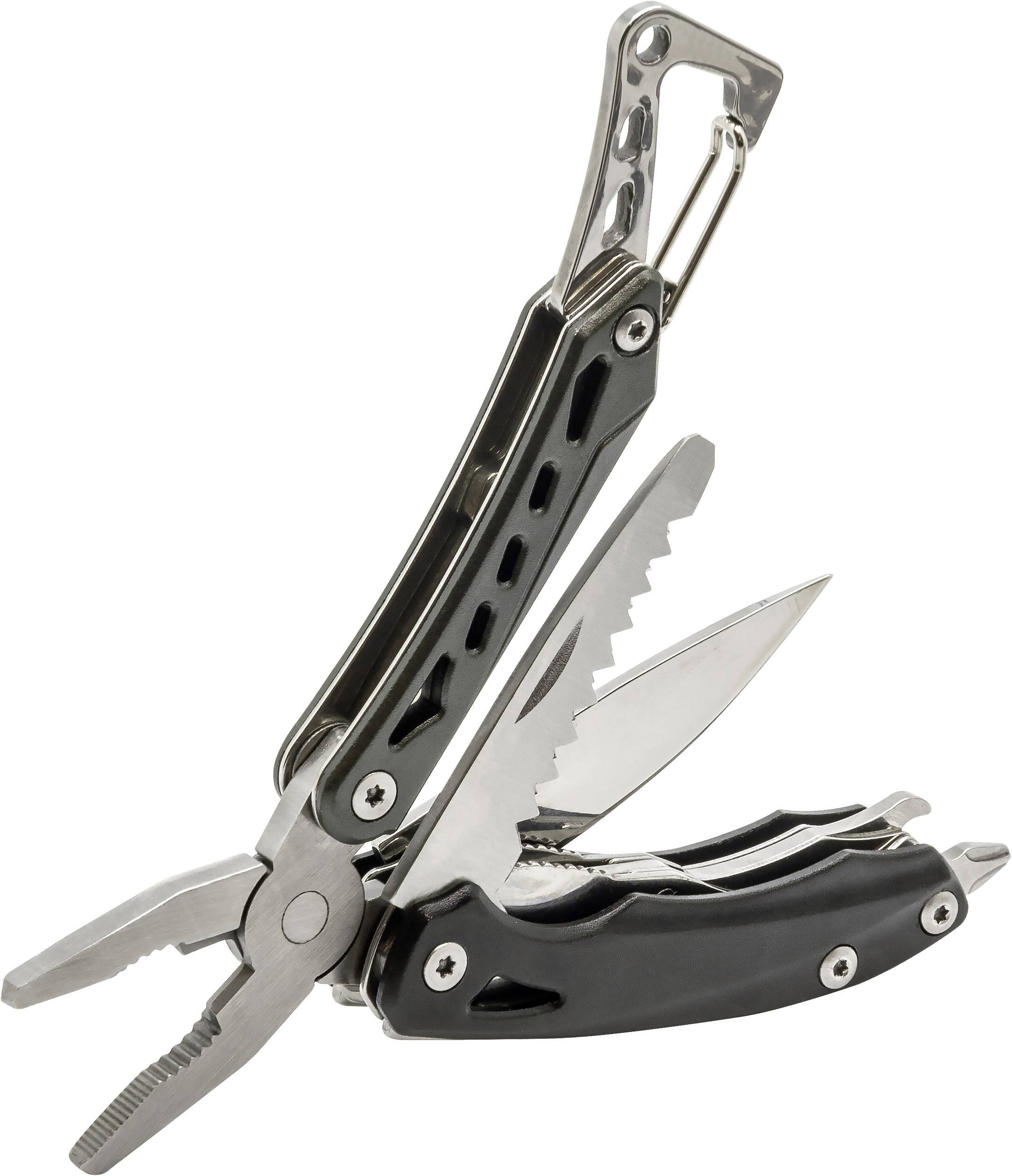 True Utility Seven & Nebo Lil-Larry TU180CP1 Multitool Anzahl Funktionen 8 Schwarz, Edelstahl