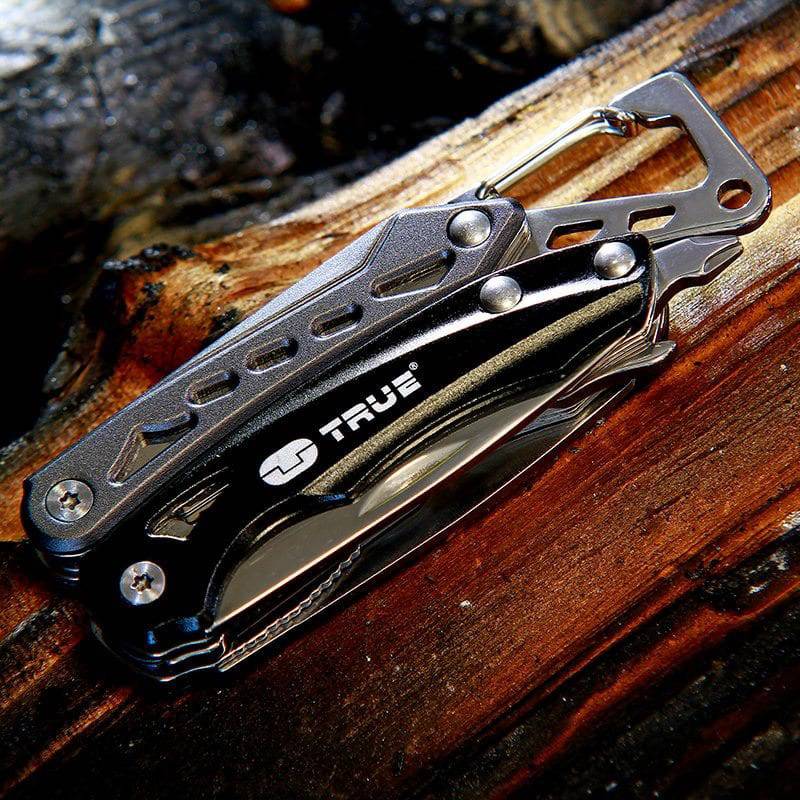 True Utility Seven & Nebo Lil-Larry TU180CP1 Multitool Anzahl Funktionen 8 Schwarz, Edelstahl