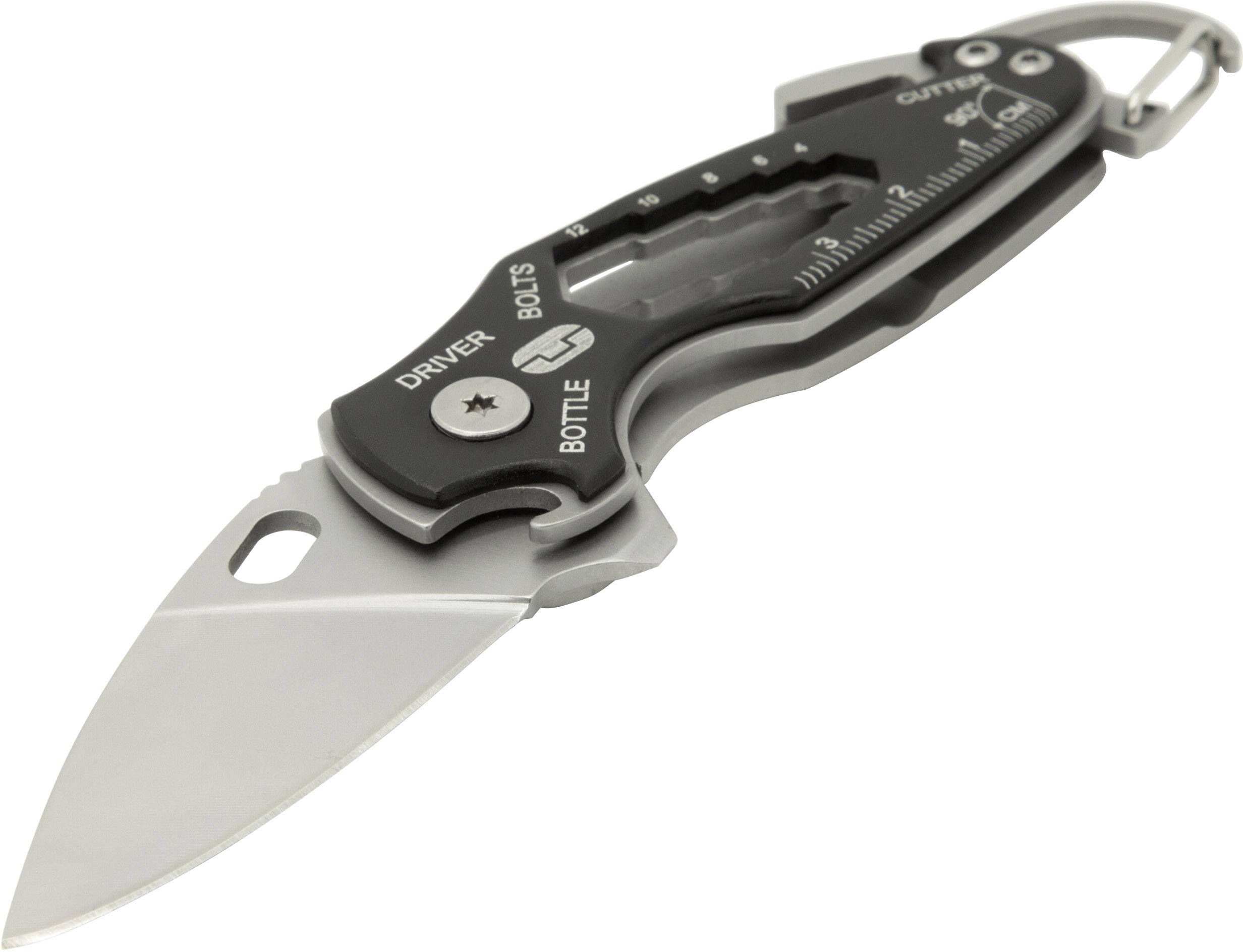 True Utility Smartknife TU573 Multitool Anzahl Funktionen 11 Schwarz, Edelstahl