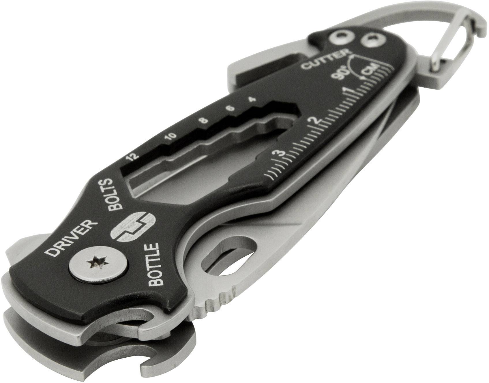 True Utility Smartknife TU573 Multitool Anzahl Funktionen 11 Schwarz, Edelstahl