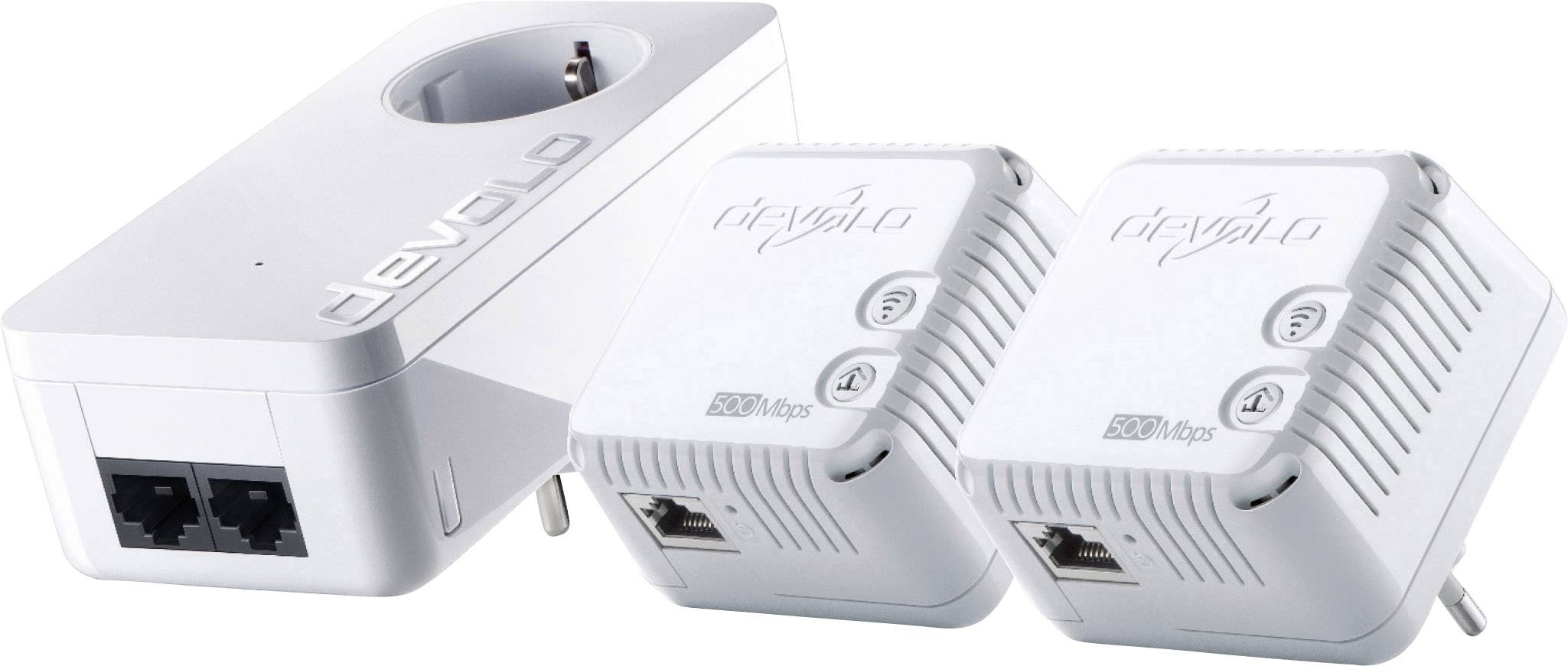 Devolo Multiroom WiFi Kit Powerline WLAN Network Kit 500 MBit/s