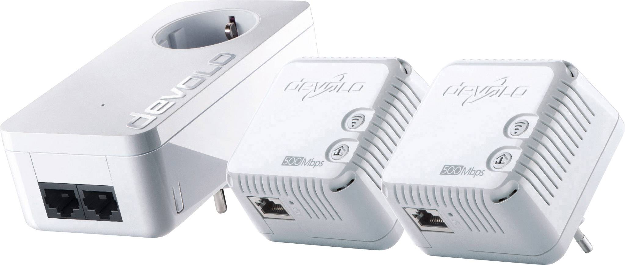 Devolo Multiroom WiFi Kit Powerline WLAN Network Kit 500 MBit/s