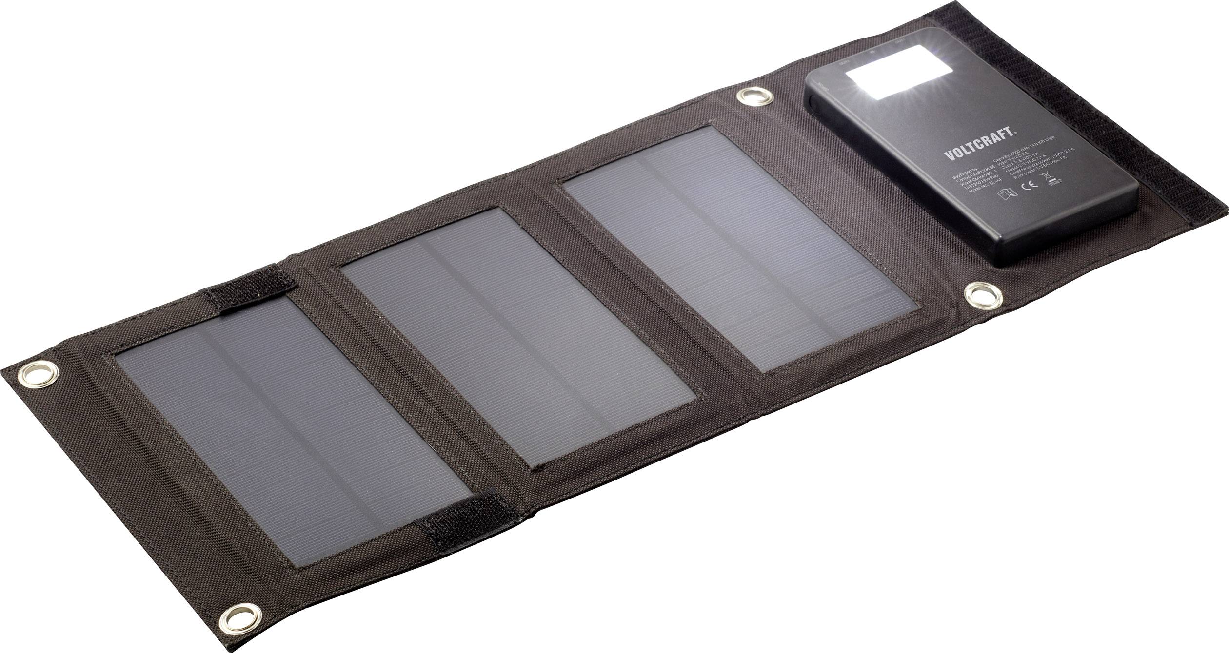 VOLTCRAFT SL-4F Solar-Powerbank 4000 mAh