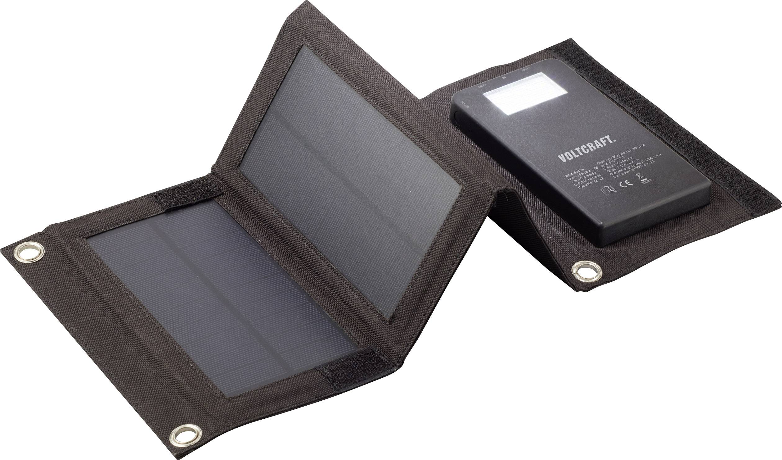 VOLTCRAFT SL-4F Solar-Powerbank 4000 mAh
