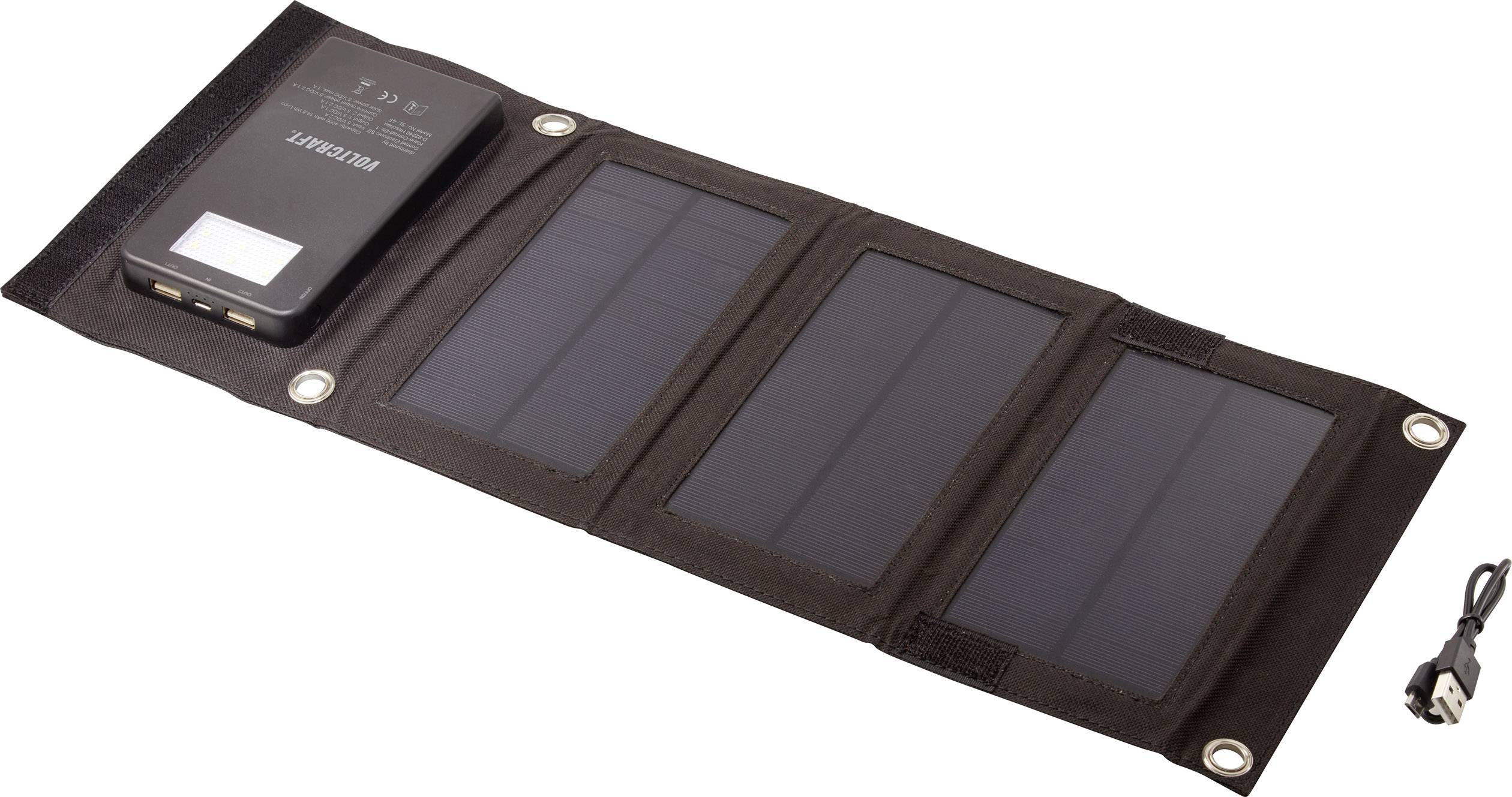 VOLTCRAFT SL-4F Solar-Powerbank 4000 mAh