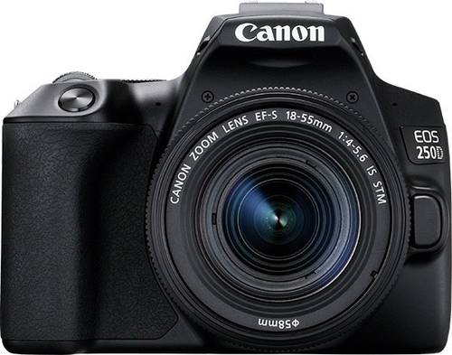 Canon EOS 250 D Digitale Spiegelreflexkamera EF S 18 55 mm IS 25.80 Megapixel Schwarz 4K Video, Blue  - Onlineshop Voelkner