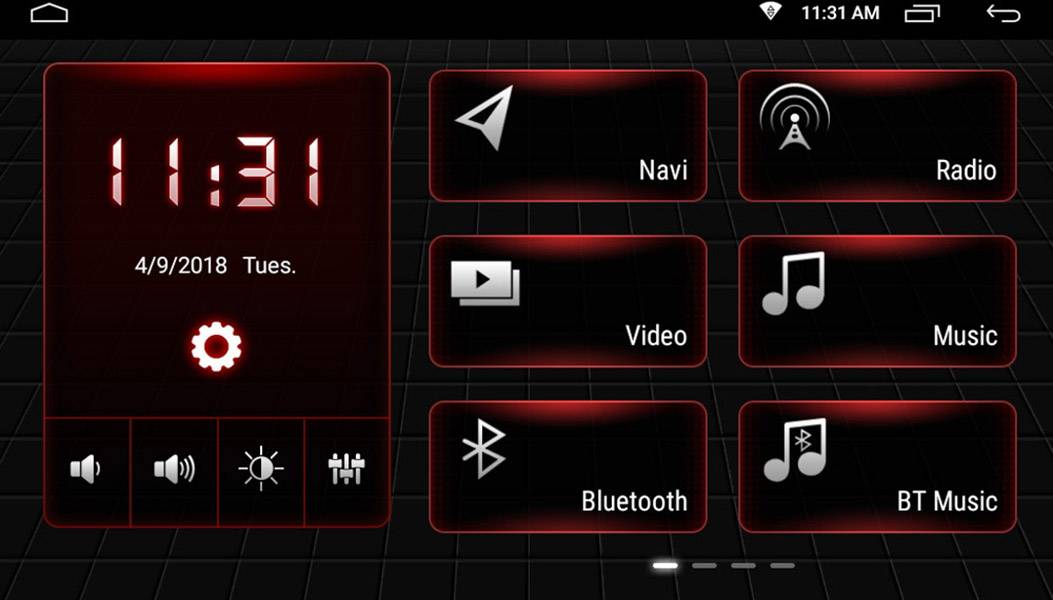 Phonocar VM001E Doppel-DIN Moniceiver Bluetooth®-Freisprecheinrichtung