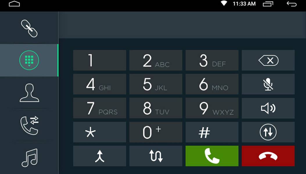 Phonocar VM001E Doppel-DIN Moniceiver Bluetooth®-Freisprecheinrichtung