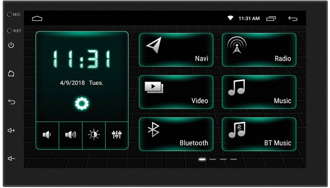 Phonocar VM001E Doppel-DIN Moniceiver Bluetooth®-Freisprecheinrichtung