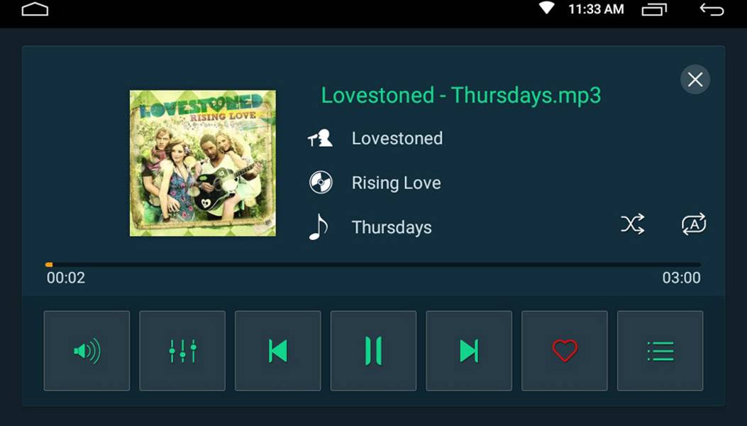 Phonocar VM001E Doppel-DIN Moniceiver Bluetooth®-Freisprecheinrichtung
