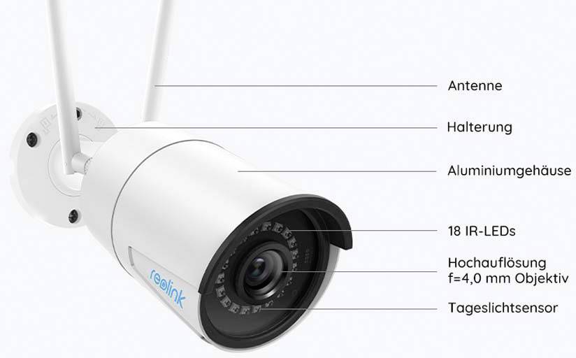 Reolink RLC-410W rl410w WLAN IP Überwachungskamera 2560 x 1440 Pixel