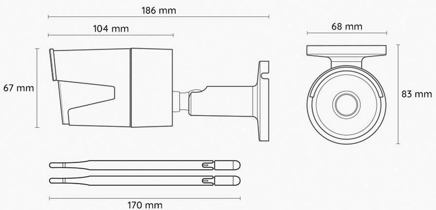 Reolink RLC-410W rl410w WLAN IP Überwachungskamera 2560 x 1440 Pixel