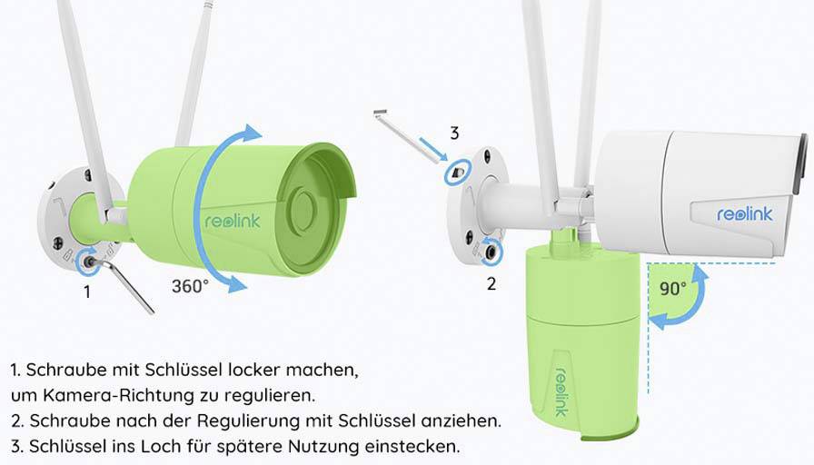 Reolink RLC-410W rl410w WLAN IP Überwachungskamera 2560 x 1440 Pixel
