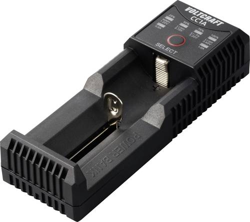 Chargeur de piles rondes Voltcraft CC1A NiMH, Li-ion, LiFePO, NiCd LR6 (aa), LR03 (aaa), LR14 (c), 10440, 10500, 12500,