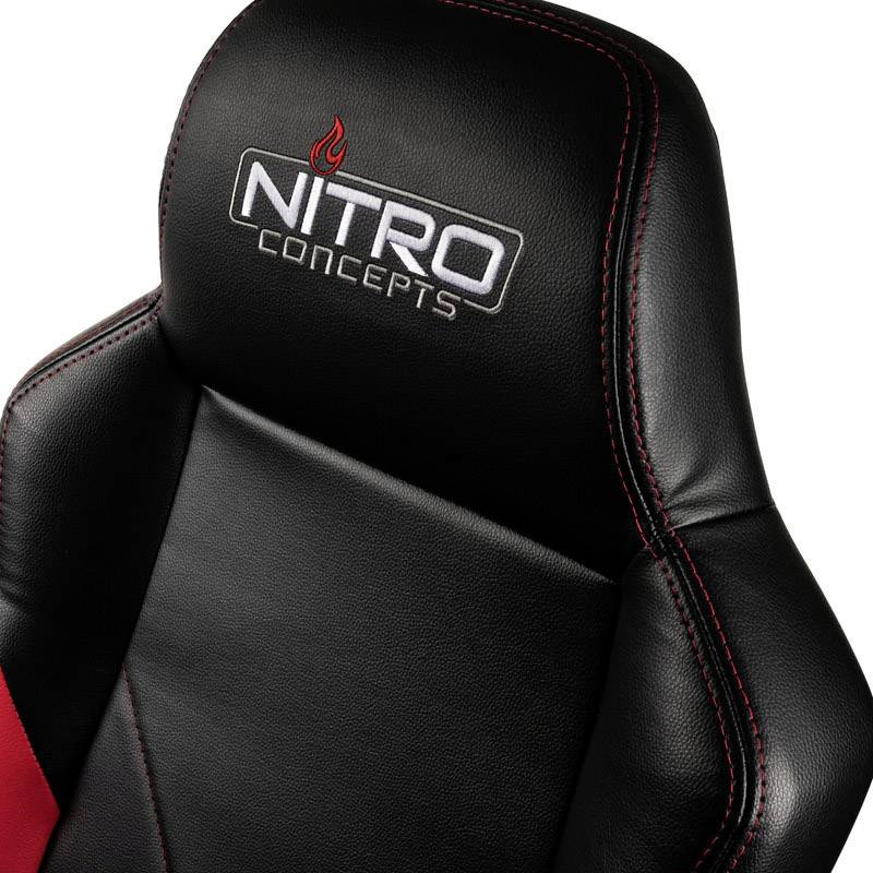 Nitro Concepts C100 Gaming-Stuhl Schwarz, Rot