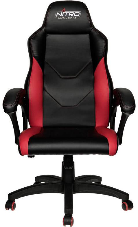 Nitro Concepts C100 Gaming-Stuhl Schwarz, Rot