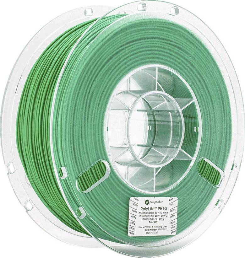 Polymaker 70067 Filament PETG 1.75 mm 1 kg Grün PolyLite 1 St.