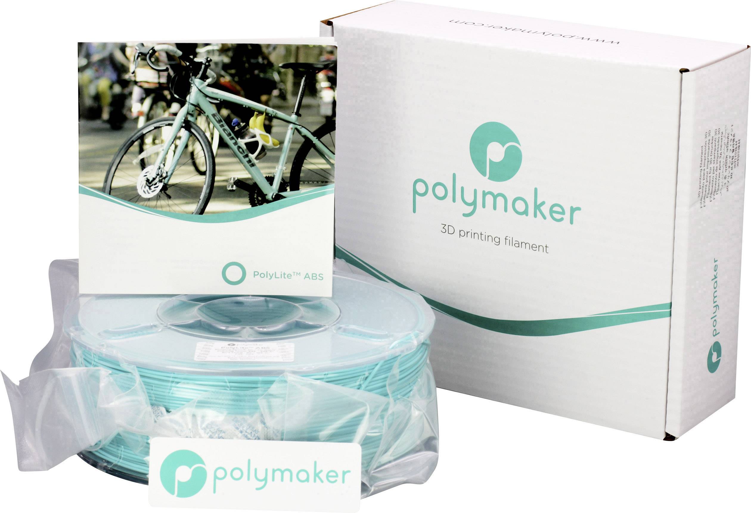 Polymaker 70124 Filament ABS 2.85mm 1kg Blau-Grün PolyLite 1St.