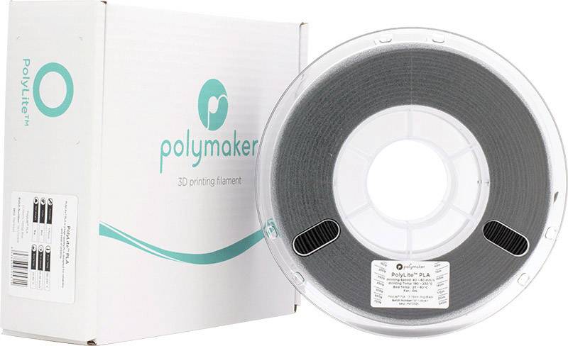 Polymaker 70595 Filament PLA 1.75mm 3kg Schwarz PolyLite 1St.