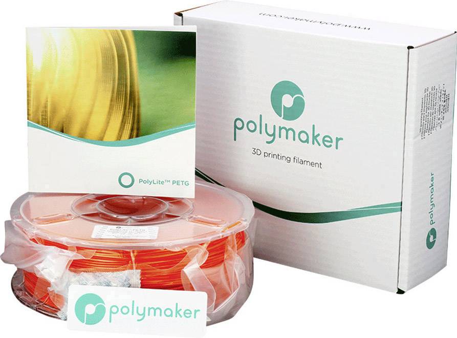 Polymaker 70101 Filament PETG 1.75 mm 1 kg Orange PolyLite 1 St.