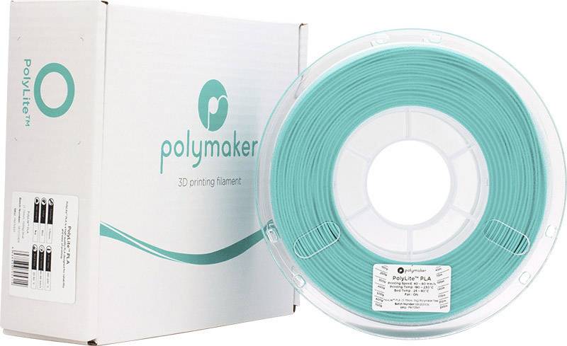 Polymaker 70542 Filament PLA 2.85mm 1kg Blau-Grün PolyLite 1St.